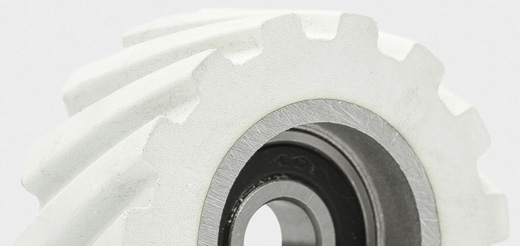 Foto Ruota in gomma dentata Rubber wheel example